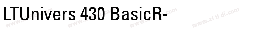 LTUnivers 430 BasicR字体转换